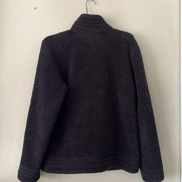 Free Country Sierra Butter Pile sherpa jacket full zip pockets black medium - Picture 5 of 5